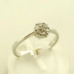 Christian wit gouden ring met diamant