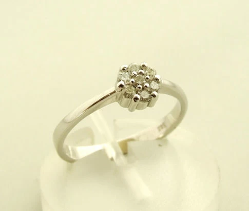 Christian wit gouden ring met diamant