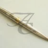 Zilver en gouden ballpoint Mont Blanc met briljanten