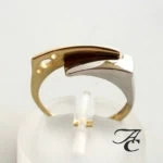 Bicolor gouden ring fantasie