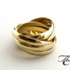 Gouden duimring van 8 ringen