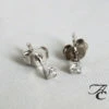Atelier Christian wit gouden oorbellen met diamant