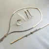 Gouden set sieraden met zirkonia