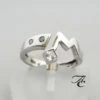 Wit gouden ring met witte zirkonia