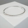 Christian wit gouden slavenarmband