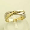 Bicolor slagring met diamant