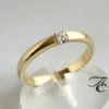 Geel gouden ring met briljant