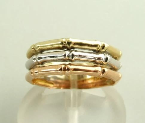 Christian gouden tricolor ring