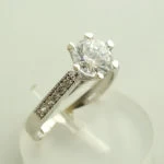 Christian wit gouden zirkonia ring