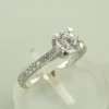 Wit gouden ring met zirkonia