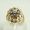 Geel gouden ring met diamanten 0.45 ct.Geel gouden ring met diamanten 0.45 ct.
