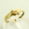 Geel gouden ring met diamant