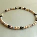 Zoetwaterparel collier met magneetslot