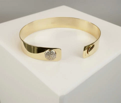 Gouden armband met zirkonia