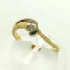 Christian gouden ring met briljant geslepen diamant