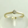 Geel gouden briljant geslepen diamanten ring