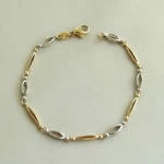 Gouden bicolor armband