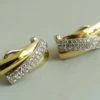 18 karaat gouden oorbellen met diamant
