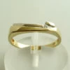 Gouden bicolor ring met diamant