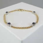 Gouden armband met saffier en briljanten