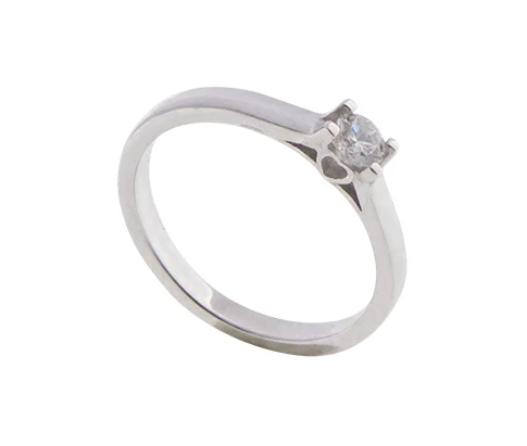 Harten ring met diamant