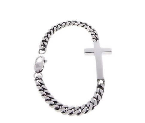 Zilveren armband met kruis