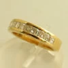 18 karaat geel gouden ring met diamanten