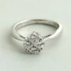 18 karaat wit gouden ring met diamanten
