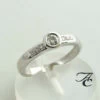Wit gouden ring met diamanten 0.22 ct.
