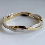 14 karaat bicolor slavenarmband