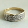 14 karaat gouden ring met diamanten