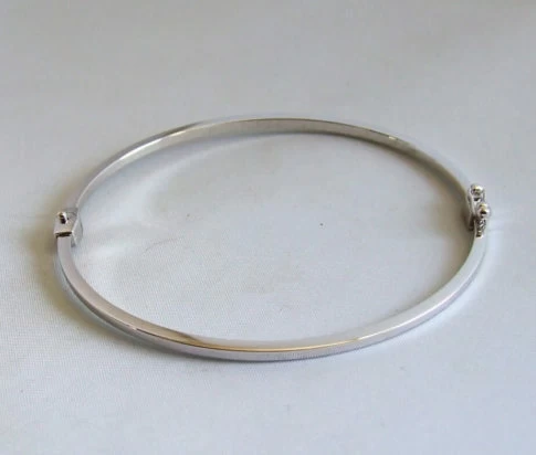 14 krt wit gouden slavenarmband
