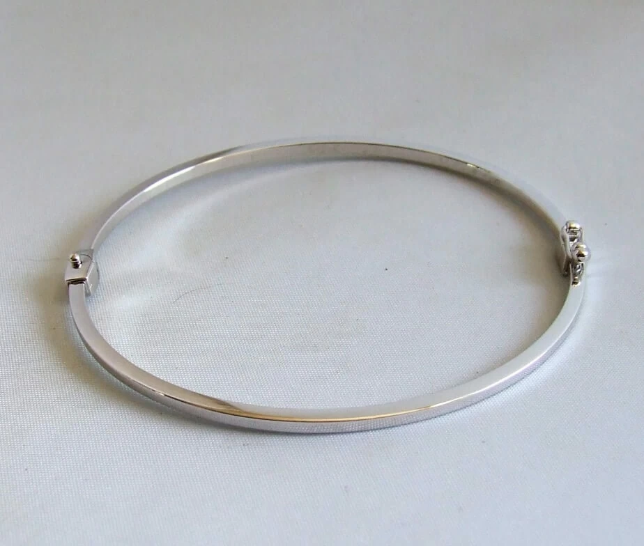 14 krt wit gouden slavenarmband