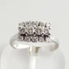 18 karaat wit gouden occasion ring met diamanten