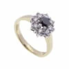 Gouden ring met Black and White Diamonds