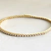 14 karaat geel gouden armband met zirkonia