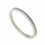 14 karaat wit gouden ring met zirkonia