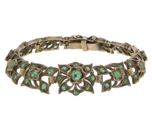 Armband met smaragd
