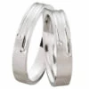 Wit gouden trouwringen met diamanten 0.04 ct.