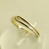 14 karaat bicolor ring met briljant
