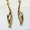 Gouden oorbellen met zirkonia