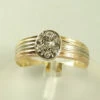 Tricolor gouden ring met diamanten