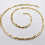 14 karaat geel gouden koningscollier