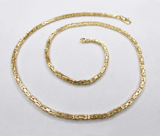 14 karaat geel gouden koningscollier