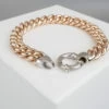 14 karaat gouden rosé en wit armband