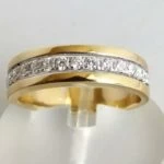 18 karaat bicolor ring met diamanten