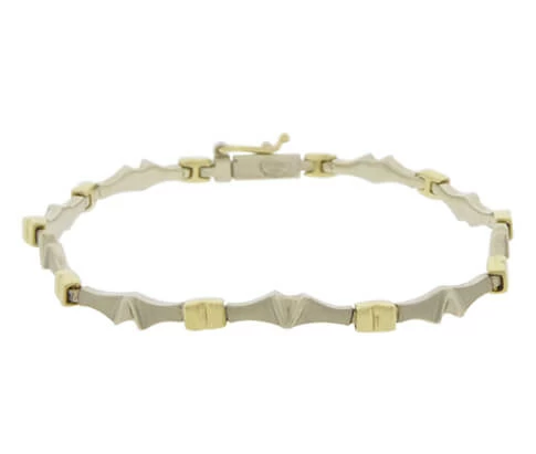 Bicolor Christian armband