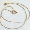 Gouden collier en hanger met zirkonia