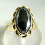 Gouden hematiet ring