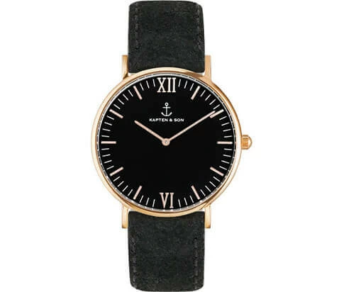 Kapten en Son horloge All Black Vintage Campina 4251145221522